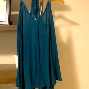Flowy dark teal top by Love Stitch